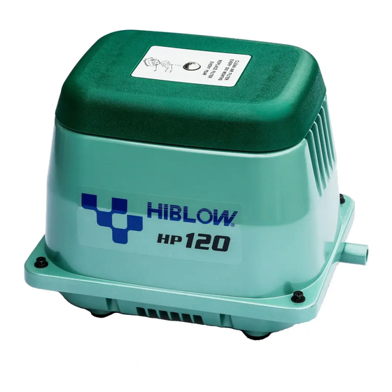 HIBLOW hp-100ll Руководство по эксплуатации