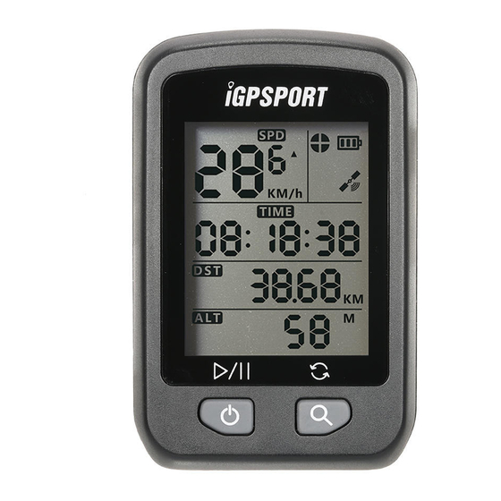 iGPSPORT iGS20E User Manual