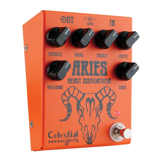 Celestial Effects ARIES Beast Distortion Manuale d'uso