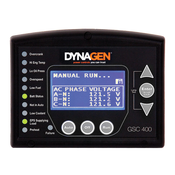 DynaGen GSC400 Series Handleiding voor programmeurs