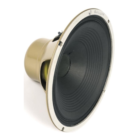 Celestion G12 ALNICO GOLD パンフレット