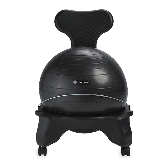 Gaiam BALANCE BALL Installation, entretien et manipulation