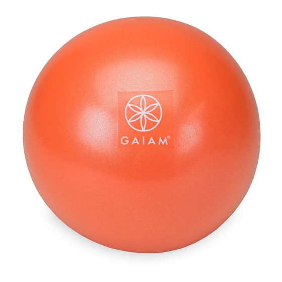 Gaiam Wellbeing Core & Back Strength Ball Manuale di esercizi