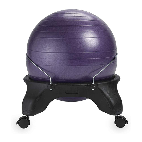 Gaiam BACKLESS CLASSIC BALANCE BALL CHAIR Manual