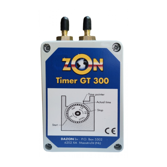 Dazon ZON TIMER GT 300 Gebruiksaanwijzing