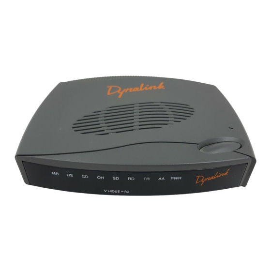 Dynalink 56K e-modem II Podręcznik szybkiej konfiguracji