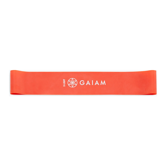 Gaiam restore 05-63404 Egzersiz Kılavuzu