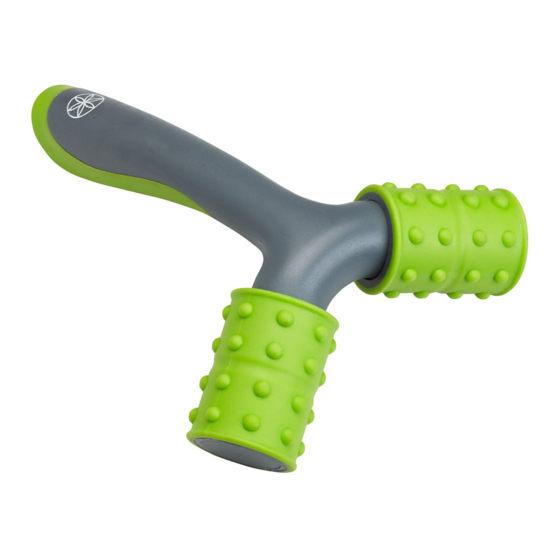 Gaiam restore MINI DUAL MUSCLE ROLLER Opstelling, trainingstips en onderhoud & veiligheidshandleiding