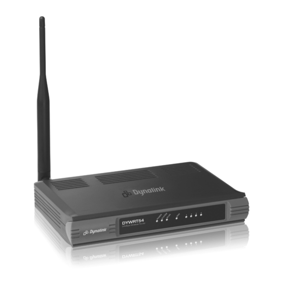 Dynalink DYWRT54 Manual de configuração rápida