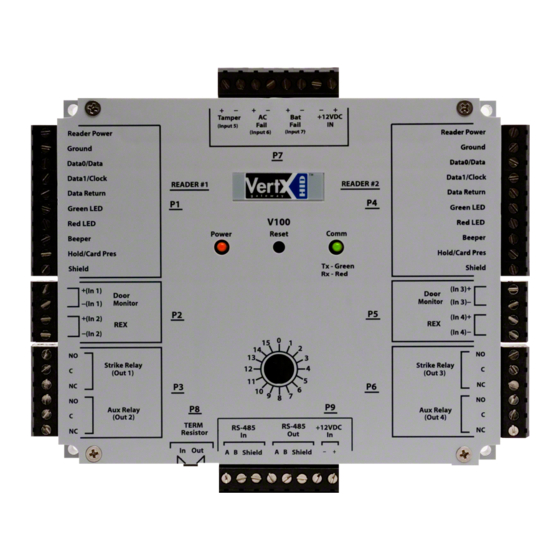 HID Vertx CS V100 Посібник зі швидкого встановлення