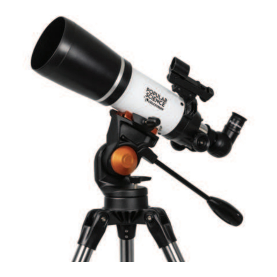 Celestron 80AZS Podręcznik szybkiej konfiguracji