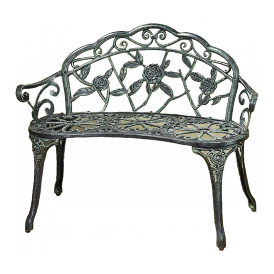 Gainsborough Curved Rose Design Bench H252 Kullanım Talimatları