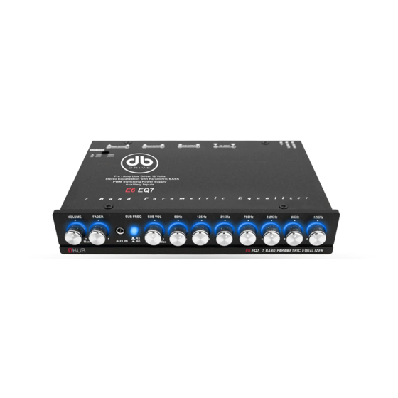 DB Drive E6EQ7 Manual do utilizador