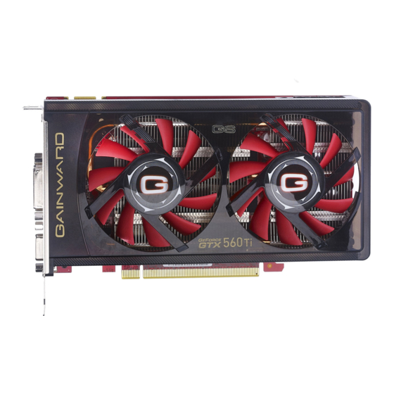 Gainward GTX 560 TI 1024MB GOLDEN SAMPLE Brochura