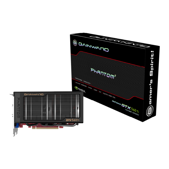 Gainward GTX 560 TI 1024MB PHANTOM Brochure