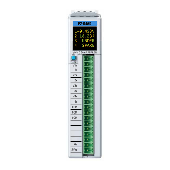 Automationdirect.com Productivity 2000 P2-04AD Handbuch