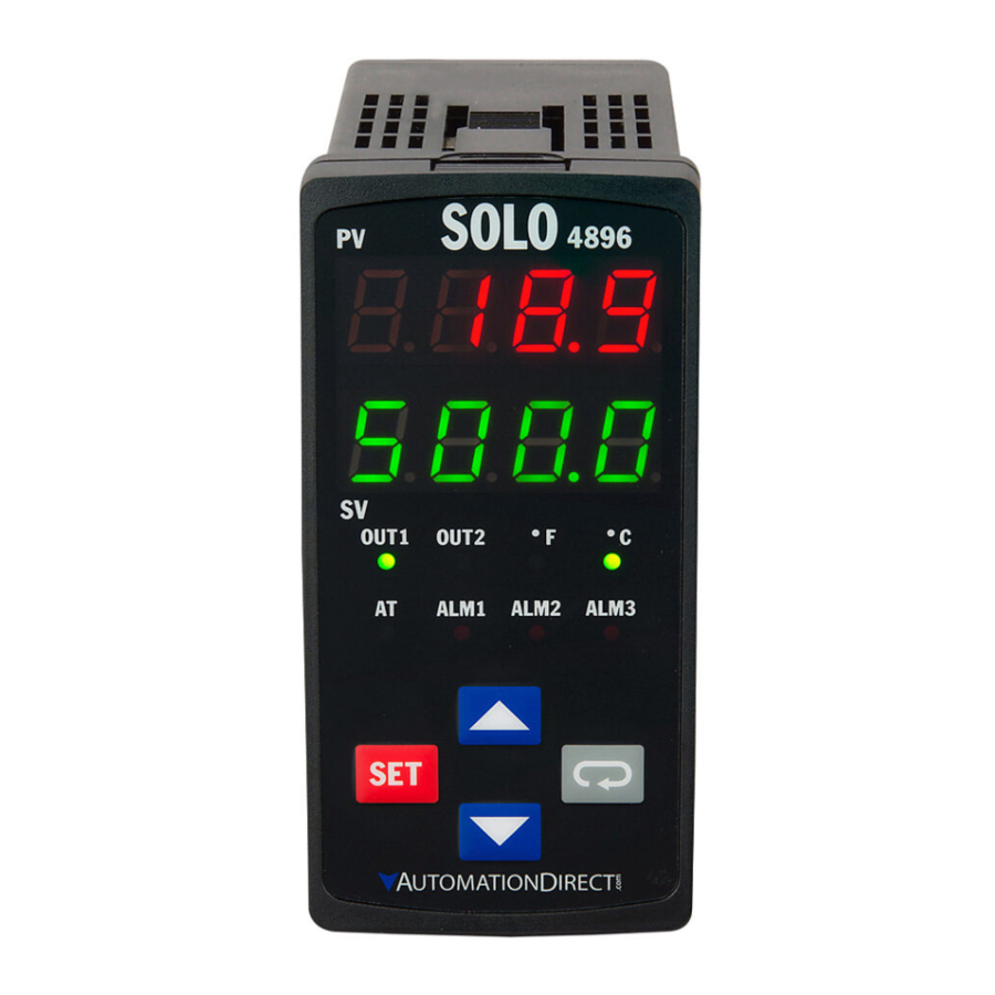 Automationdirect.com SOLO SL4896 Series 빠른 시작 가이드