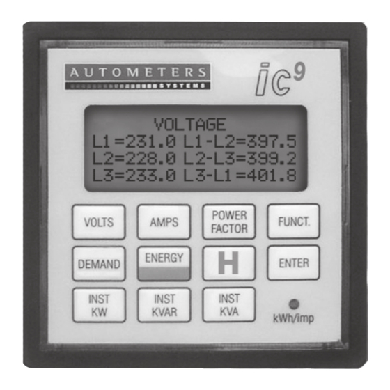 Autometers Systems IC7-C Manual de instalación y funcionamiento