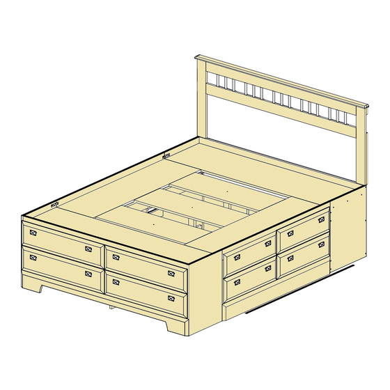 Dynamic Furniture STORAGE BED Инструкция по сборке Руководство