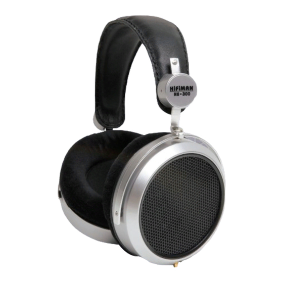 HiFiMAN HE-300 Gebruikershandleiding