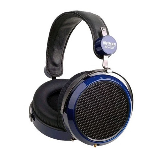 HiFiMAN HE-400 Instrukcja obsługi