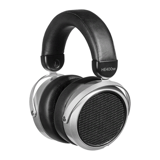 HiFiMAN HE400se 소유자 매뉴얼