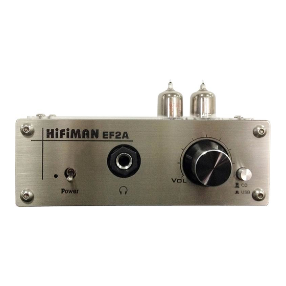 HiFiMAN EF2A Руководство пользователя