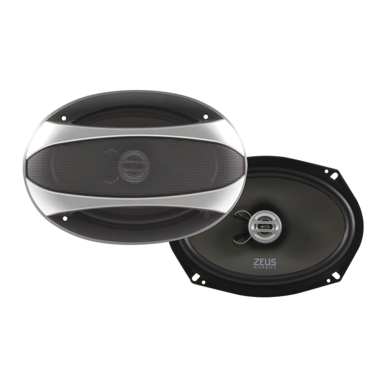 Hifionics ZEUS ZRXLP6.5C Manual do utilizador