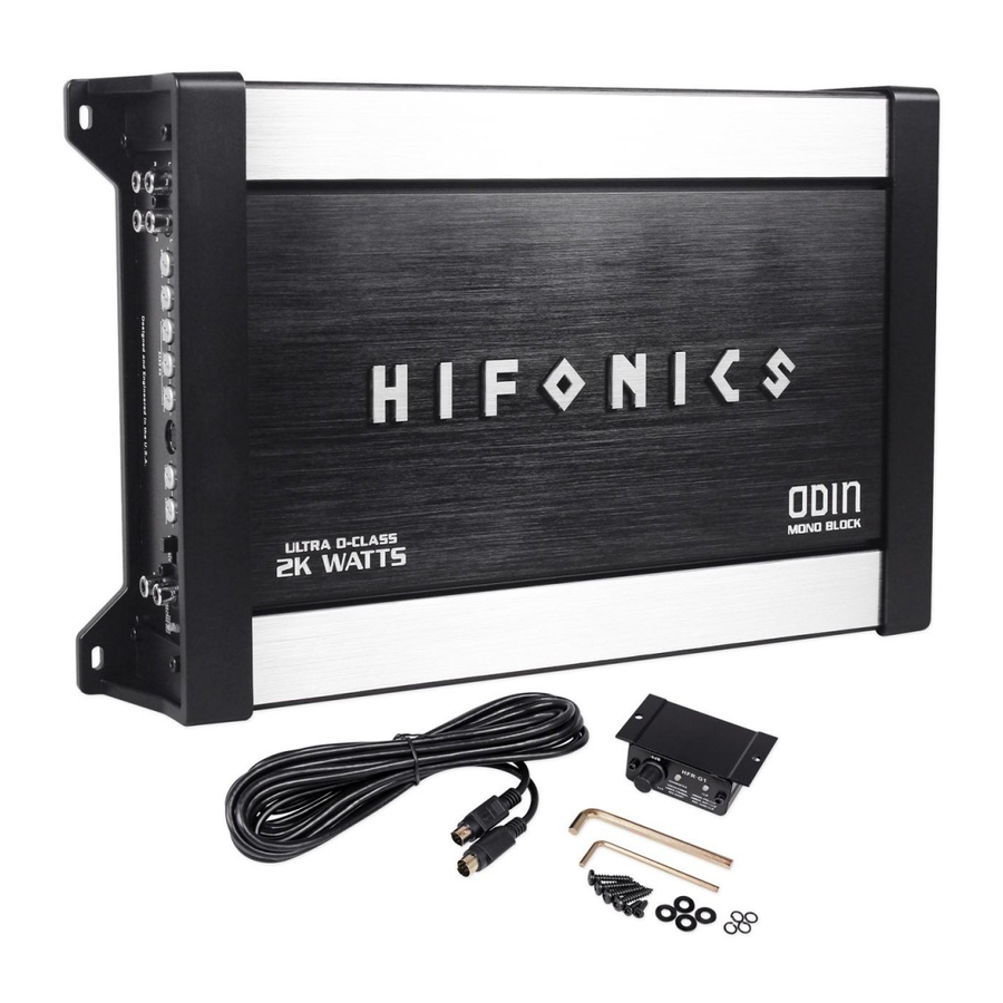 Hifonics CYCLOPS 3K Product Manual