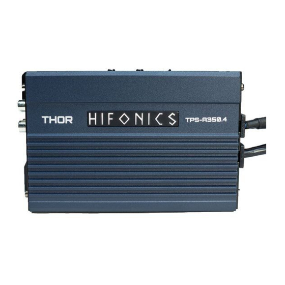 Hifonics TPS-A500.2 Schnellstart-Installationshandbuch