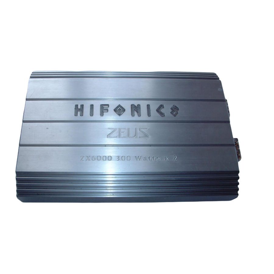 Hifonics Zeus ZX4400 Handbuch für Besitzer und Installation