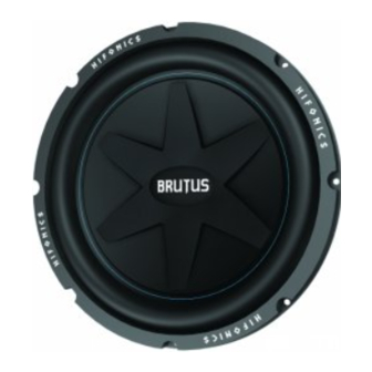 Hifonics Brutus B10D2 ユーザーマニュアル