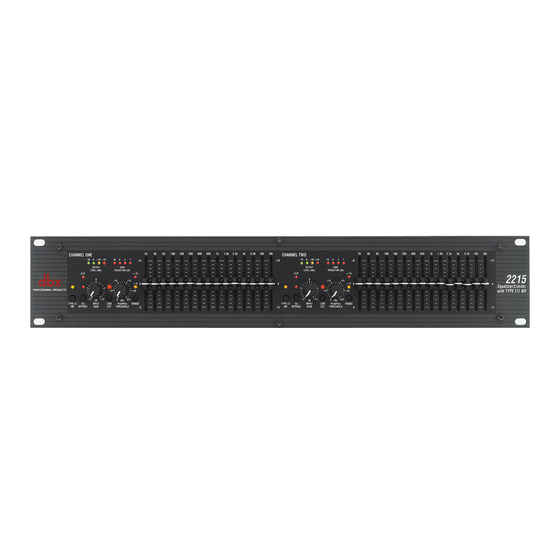 dbx 2215 Характеристики и спецификации