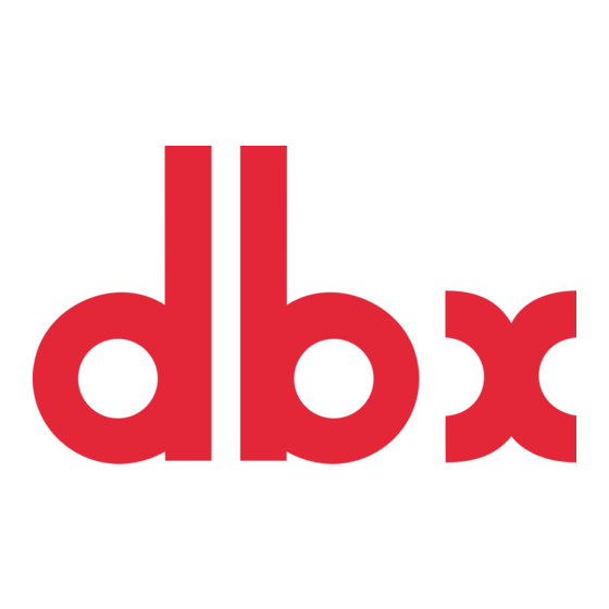 dbx 3031C Manual de instrucciones