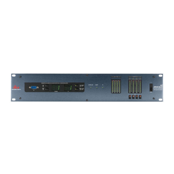 dbx DriveRack 442 Broşür ve Teknik Özellikler