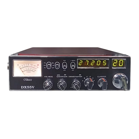 Galaxy DX-55V Gebruikershandleiding