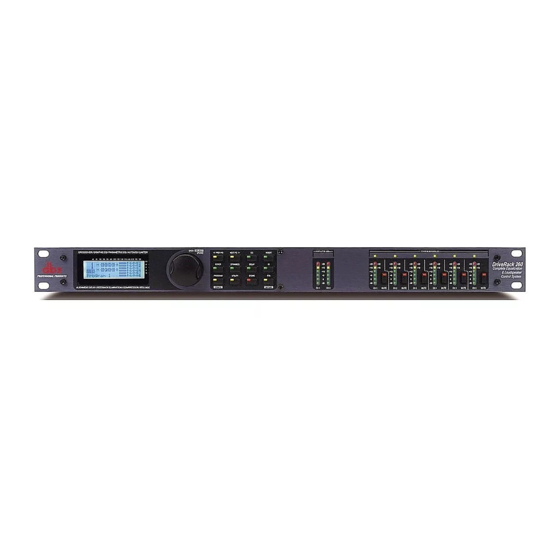 dbx DriveRack 260 Manuel