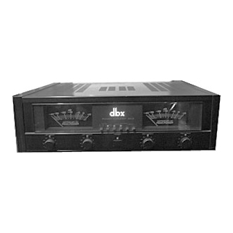 dbx BX-3MkII 운영 매뉴얼