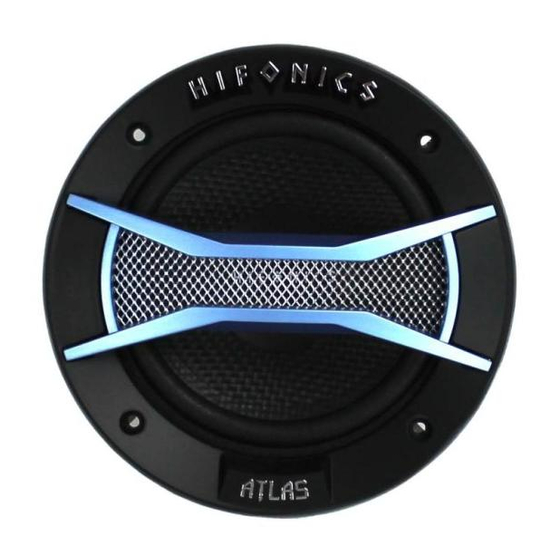 Hifonics ATL6.5C Kullanıcı Kılavuzu