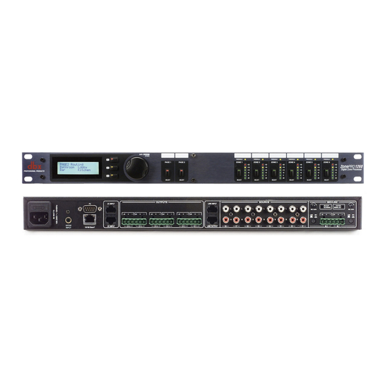 dbx ZonePro 1261 Manuel