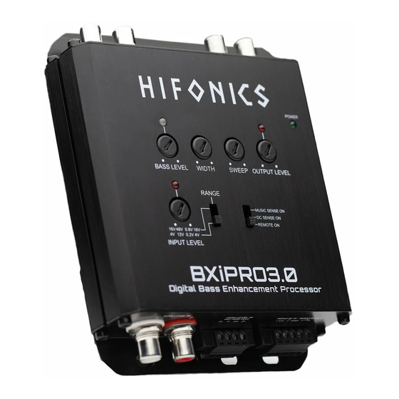 Hifonics BXiPRO3.0 Panduan Operator