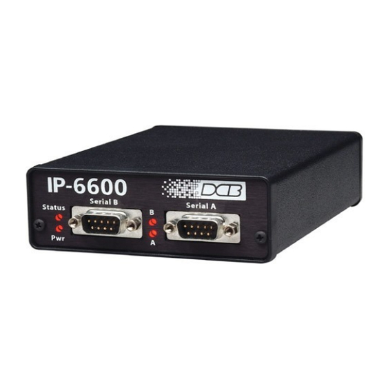 DCB IP-6600 Snelstarthandleiding