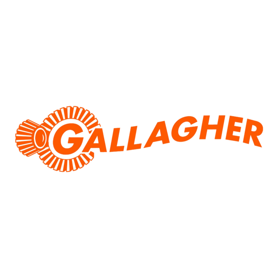 Gallagher 083091 빠른 시작 매뉴얼