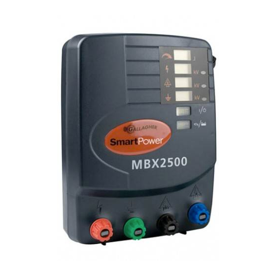 Gallagher SmartPower MBX2500 사용자 설명서