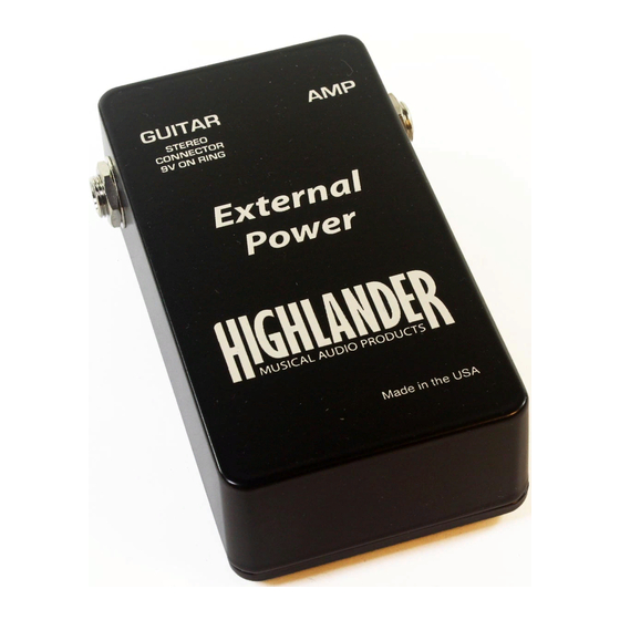 Highlander MAGNOPHONIC Manual