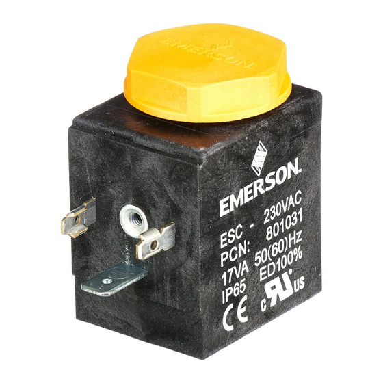 Emerson ESC-W24VAC Operating Instructions Manual