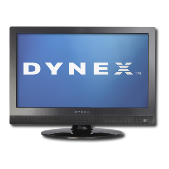 Dynex DX-19L150A11 빠른 설정 매뉴얼