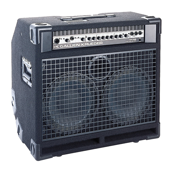 Gallien-Krueger 1001RB Panduan Pemilik