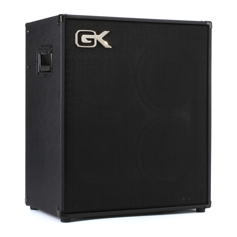 Gallien-Krueger MB110 Посібник користувача