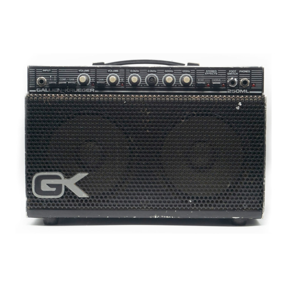 Gallien-Krueger 212SCL Servicehandleiding